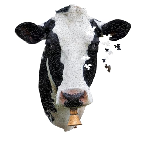 Madd Capp Puzzles I AM Cow 300 pieces Animal Shaped Jigsaw Puzzle - Image 1