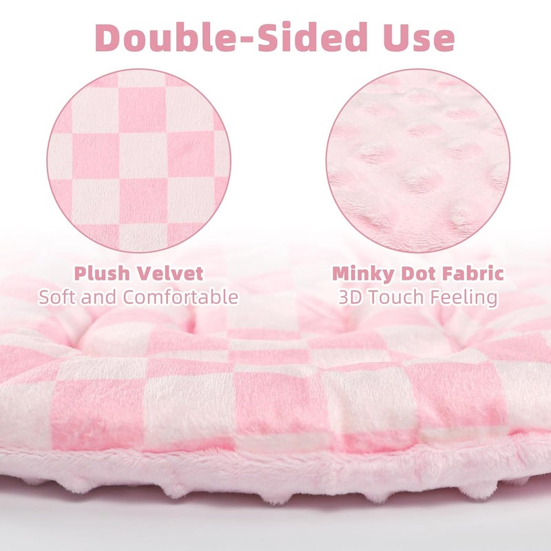 DAYEEBALL 4 in 1 Infant Car Seat Insert Baby Car Seat Head Body Support for Girls  Boys Reversible Newborn Car Seat Insert with 3 Extra Strap Paddings Premature Car Seat Cushion Pink - Image 5