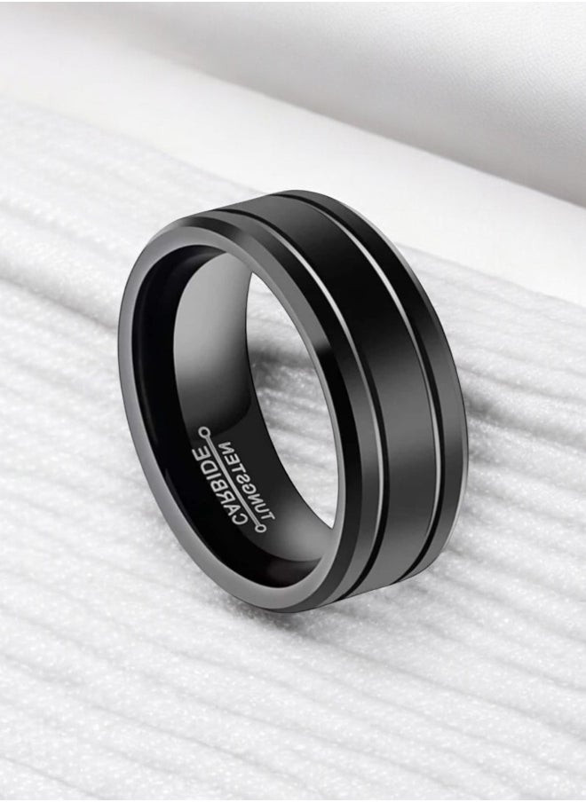 Generic - Tungsten Carbide Ring For Men Size 9 - Image 1