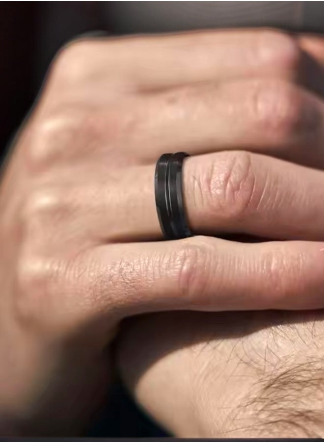 Generic - Tungsten Carbide Ring For Men Size 9 - Image 1