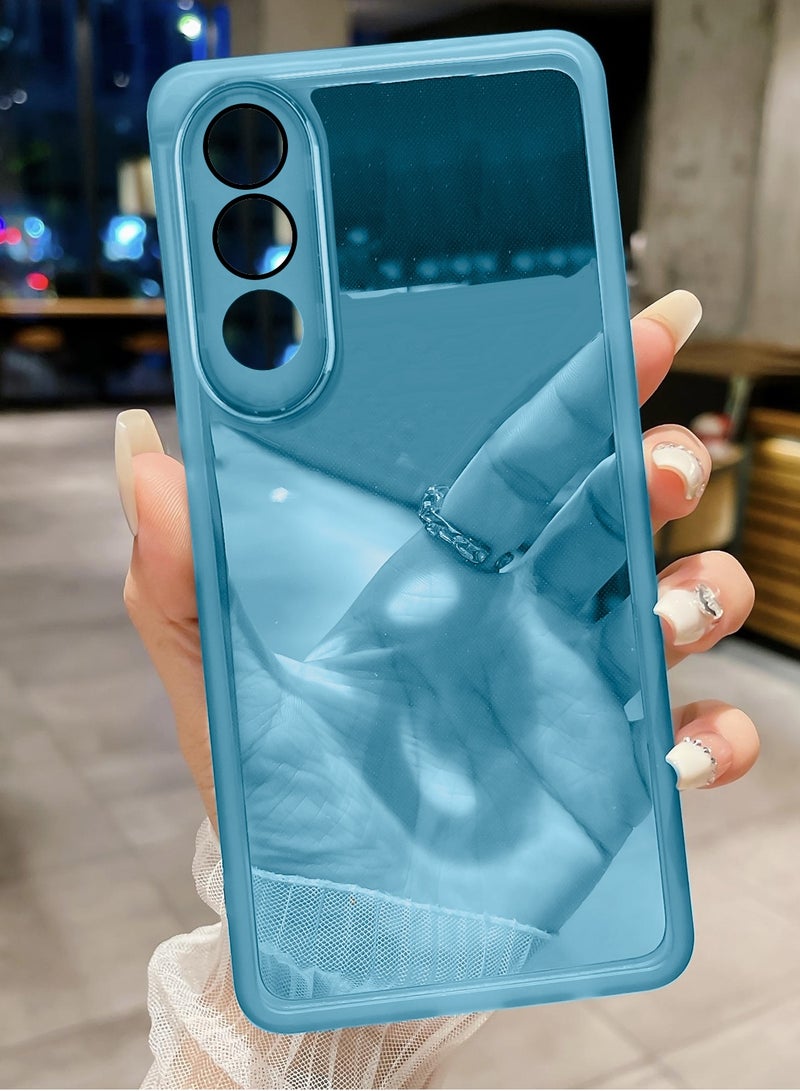 Wtech OnePlus Nord 5 5G 2025 Soft Transparent TPU Camera Lens Protection Silicone Ultra Thin Phone Stylish Electroplated Camera Border Back Case Cover - Blue - Image 3