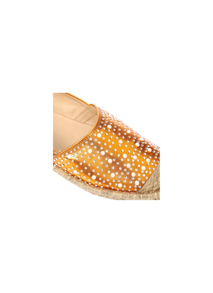 Mr.joe CASUAL SLIP ON WOMEN FLATS ORANGE 3976  - Image 5