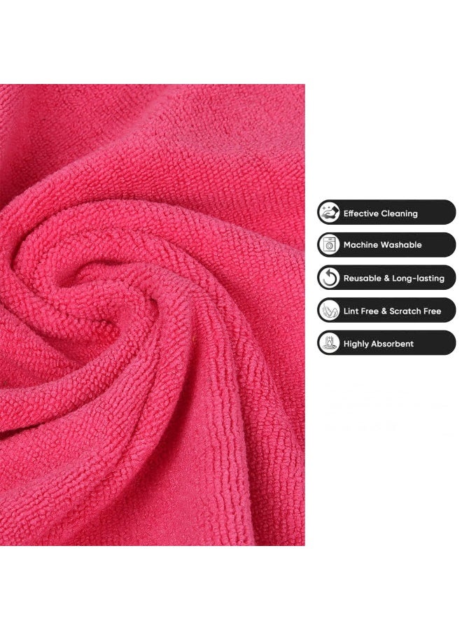 3 اكس ار عبوة من 5 مناشف تنظيف فاخرة من الألياف الدقيقة، متعددة الألوان. 40×30 سم - متعددة الاستخدامات، للتلميع والتجفيف وتنظيف المنزل - ناعمة، خالية من الوبر والخدوش، سريعة الجفاف، قابلة لإعادة الاستخدام - 5576 - Image 3