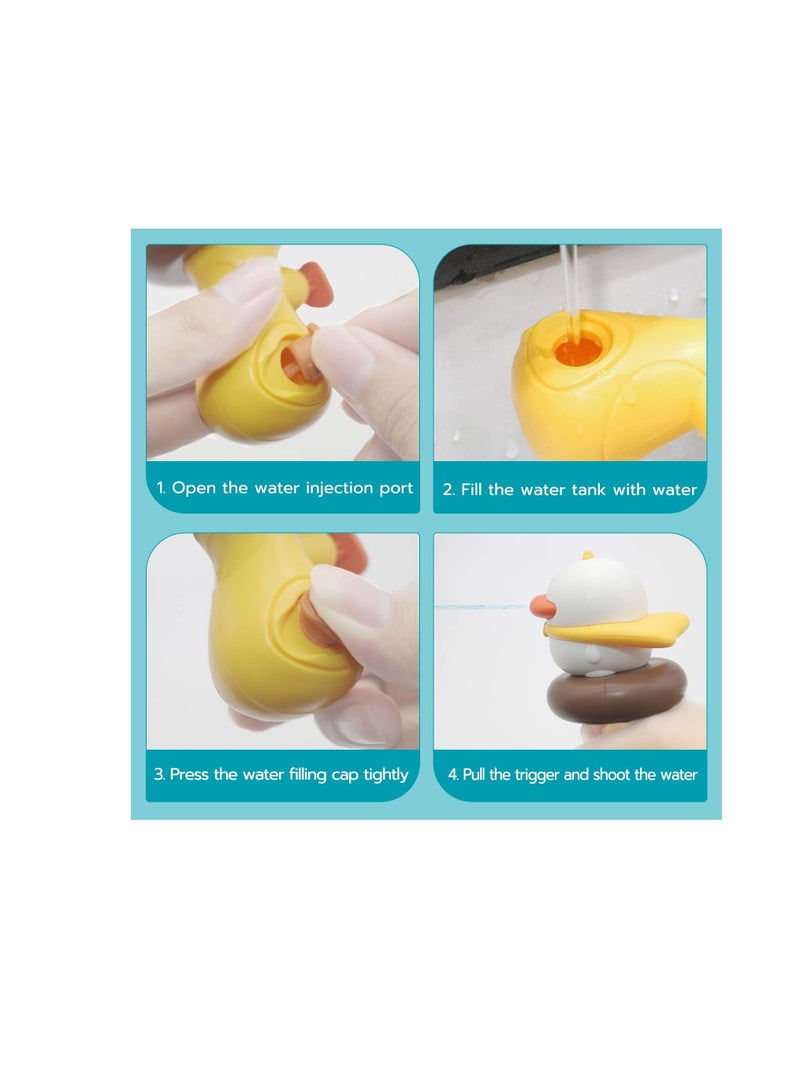 KASTWAVE Water Squirt Guns for Kids, Small Duck Water Pistols, Water Blaster Soaker Summer Swimming Pool Beach Party Favor Toys for Boys & Girls Toddlers Age 2-5 SummerOutdoor Ideal Water Toys (1 PCS) - Image 3