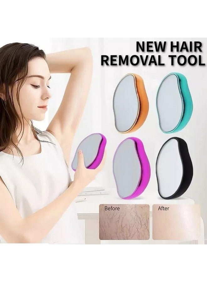 ATOOZED Crystal Hair Remover for Women and Men Reusable Painless Hair Removal Stone Hair Removal Tool for Arms Legs Back Fast & Easy, Reusable & Washable (Multicolor) - Image 4