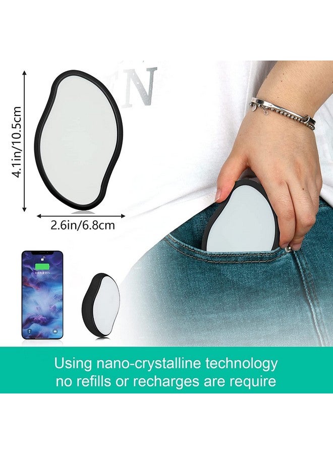 ATOOZED Crystal Hair Remover for Women and Men Reusable Painless Hair Removal Stone Hair Removal Tool for Arms Legs Back Fast & Easy, Reusable & Washable (Multicolor) - Image 2