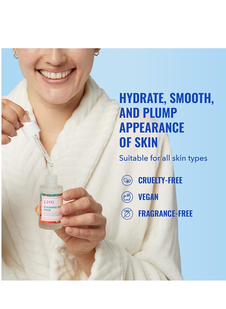 LISM Good Molecules Hyaluronic Acid Serum - Hydrating, Non-greasy formula to Moisturize, Plump - 1% HA, Anti-aging, Water-Based Skincare for Face - Image 3