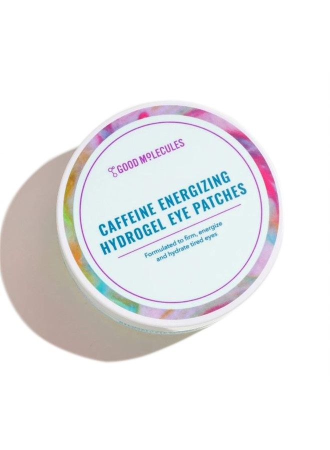Good Molecules لصقات العين الهيدروجيل المنشطة بالكافيين - قناع هيدروجيل مع حمض الهيالورونيك، الببتيدات، والألوة لترطيب، وتفتيح، وتقليل الانتفاخ - عبوة تحتوي على 30 زوج، خالية من التجارب على الحيوانات، pH 5.7 - Image 1
