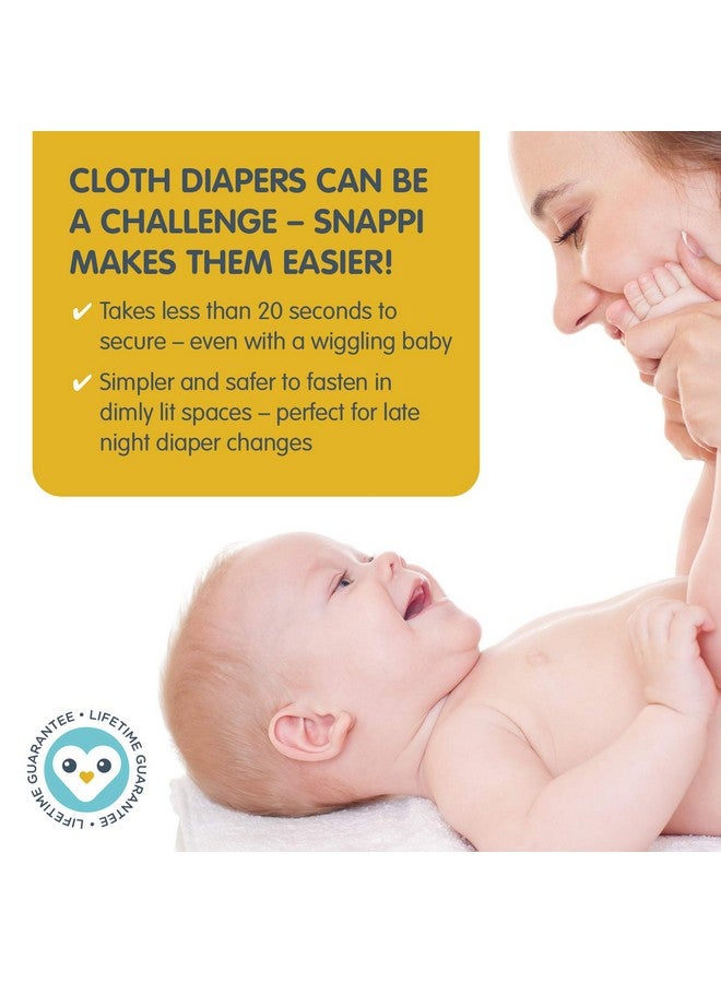 Snappi Cloth Diaper Clips ; Replaces Diaper Pins ; Use With Cloth Prefolds And Cloth Flatfolds 3 Count (Pack Of 1 ) - Image 5