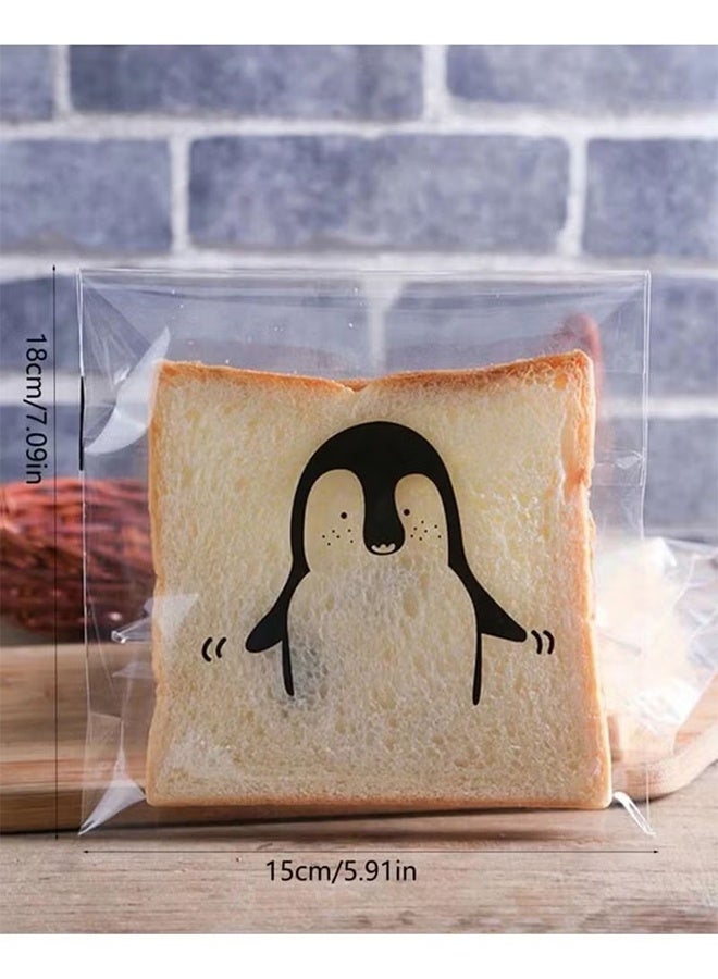 JS 50 Pcs Resealable Bags, 18 x 15 cm Clear Bags for Packaging, Wrapping and Food Storage - Image 2