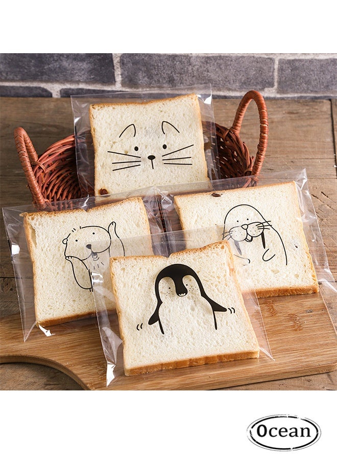 JS 50 Pcs Resealable Bags, 18 x 15 cm Clear Bags for Packaging, Wrapping and Food Storage - Image 1