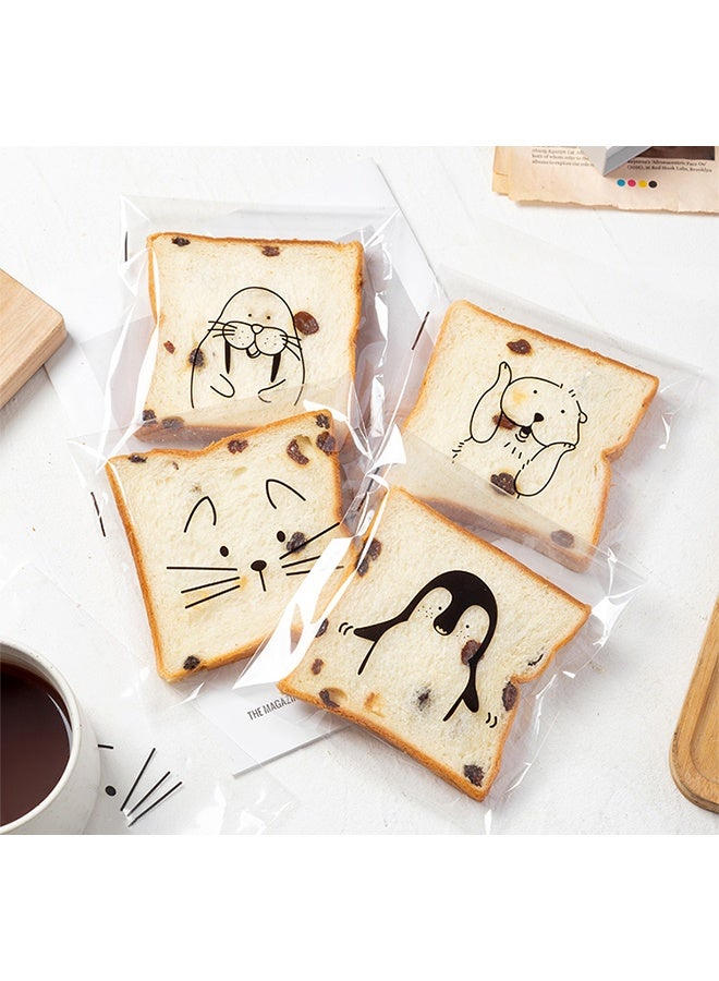 JS 50 Pcs Resealable Bags, 18 x 15 cm Clear Bags for Packaging, Wrapping and Food Storage - Image 5