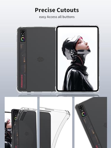 NOUKAJU Case for REDMAGIC Astra Gaming Tablet 9.06inch,NOUKAJU Tablet Protection Case,Ultra Clear Soft Flexible TPU,Protection Cover for REDMAGIC Astra(Clear) - Image 4
