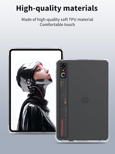 NOUKAJU Case for REDMAGIC Astra Gaming Tablet 9.06inch,NOUKAJU Tablet Protection Case,Ultra Clear Soft Flexible TPU,Protection Cover for REDMAGIC Astra(Clear) - Image 2