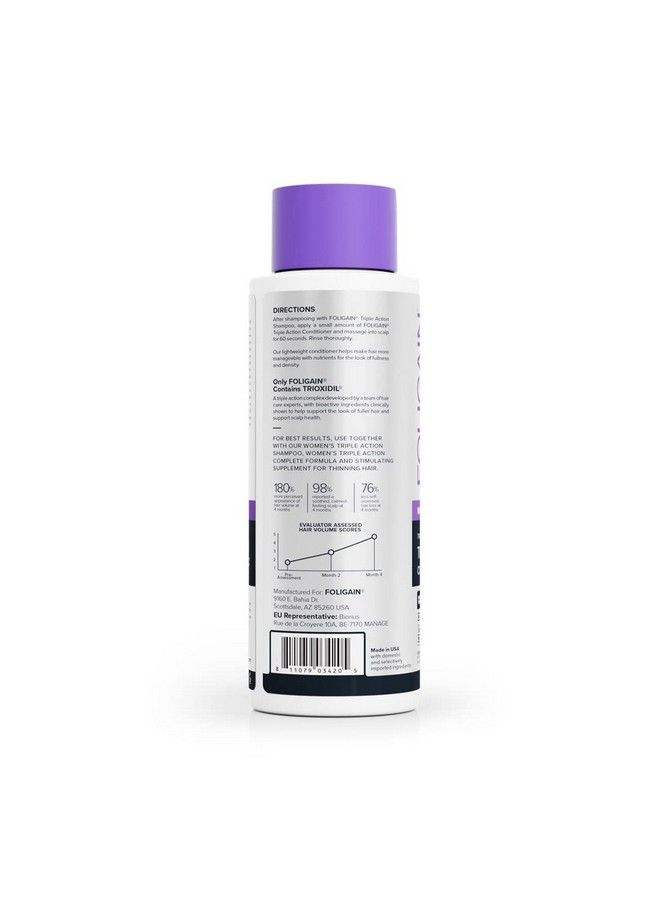 FOLIGAIN Triple Action Conditioner For Thinning Hair For Women With 2% Trioxidil  Hair Stimulating Conditioner  Women'S Volumizing Conditioner 16Oz 15244 - Image 3