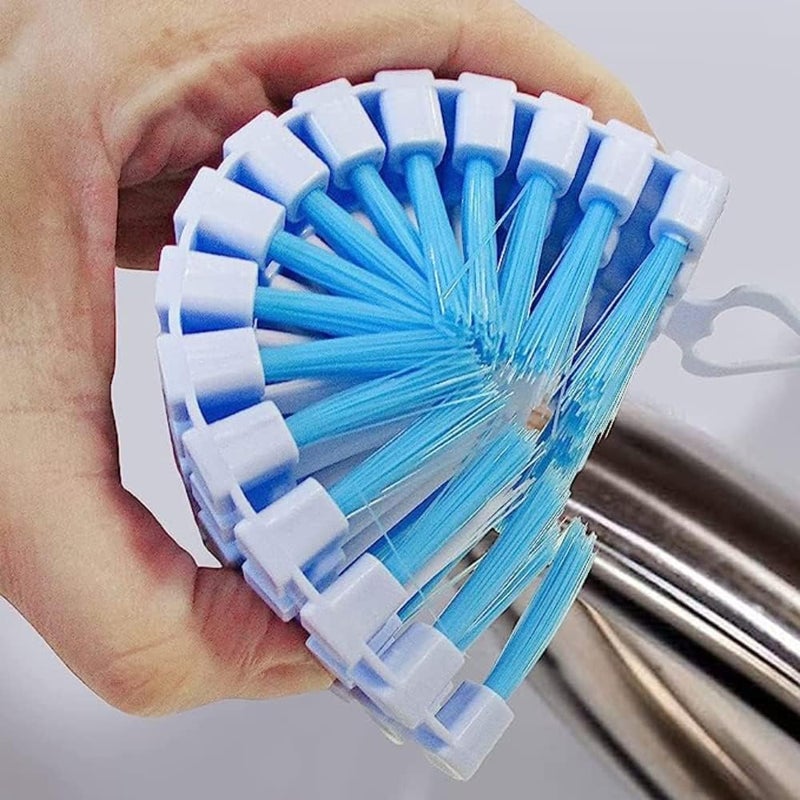 APURK Flexible Cleaning Brush Brush for Home Kitchen Bathroom Wash Basin Cloth Floor Washing Brush Scrubber Flexible Cleaning Brush Small Pack of 2 pcs - Image 3