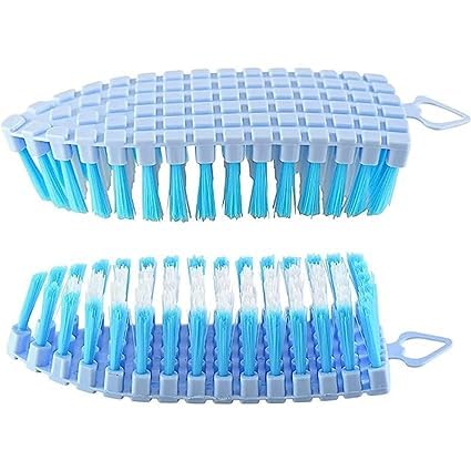 APURK Flexible Cleaning Brush Brush for Home Kitchen Bathroom Wash Basin Cloth Floor Washing Brush Scrubber Flexible Cleaning Brush Small Pack of 2 pcs - Image 1