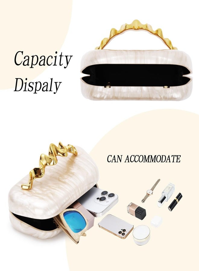 KUANG! Clutch Purses for Women Acrylic Evening Handbags for Wedding Party Crossbody Shoulder Bag Trendy - Image 4