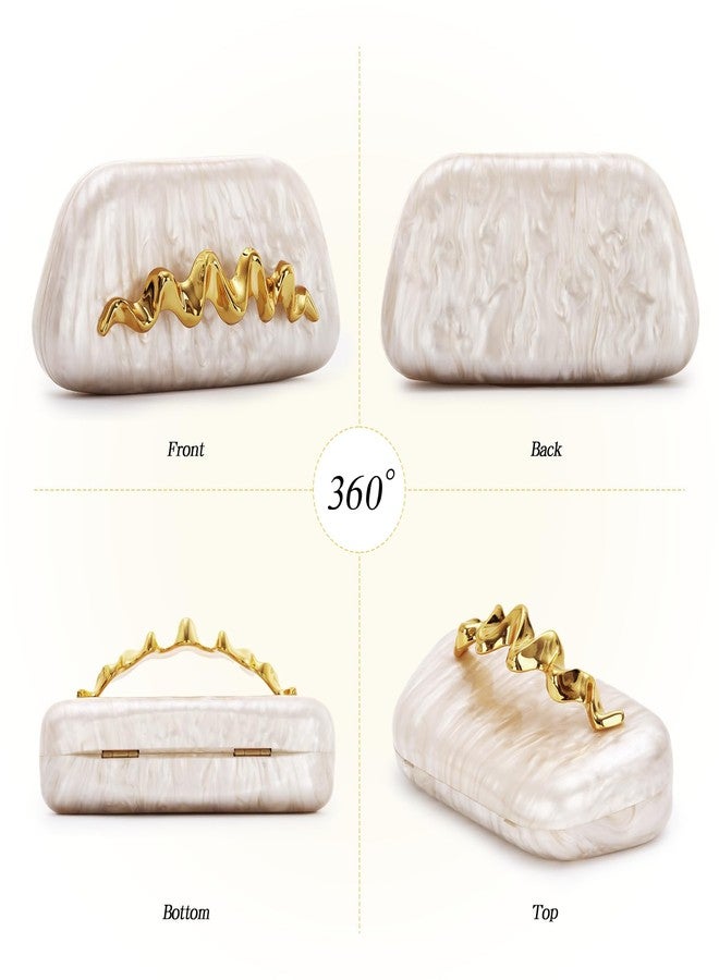 KUANG! Clutch Purses for Women Acrylic Evening Handbags for Wedding Party Crossbody Shoulder Bag Trendy - Image 2