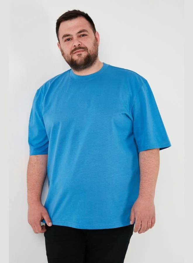 Buratti  Buratti Cotton Regular Fit Plus Size T-Shirt Men's T-Shirt 5902365B for Men | Best Price UAE