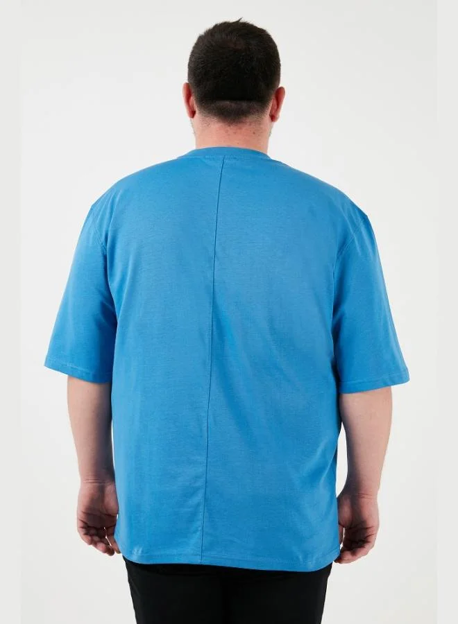 Buratti  Buratti Cotton Regular Fit Plus Size T-Shirt Men's T-Shirt 5902365B for Men | Best Price UAE