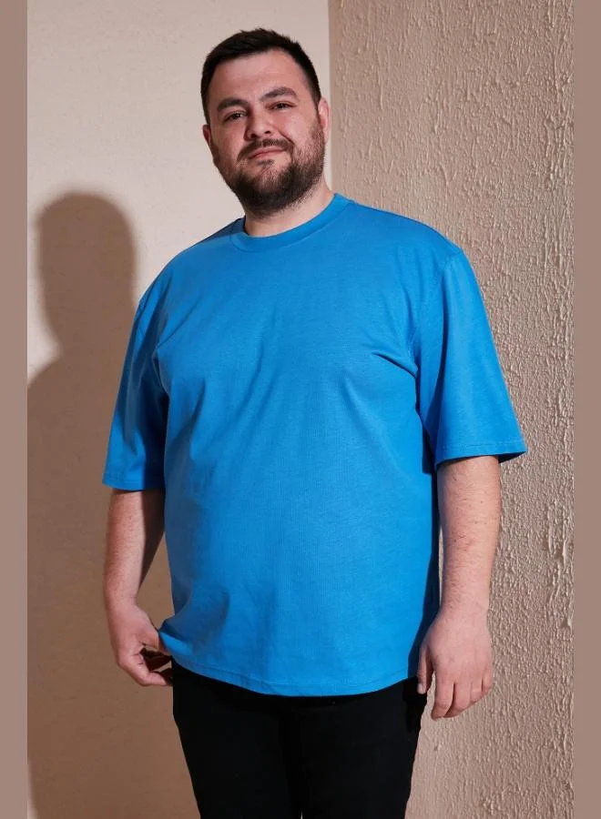 Buratti  Buratti Cotton Regular Fit Plus Size T-Shirt Men's T-Shirt 5902365B for Men | Best Price UAE