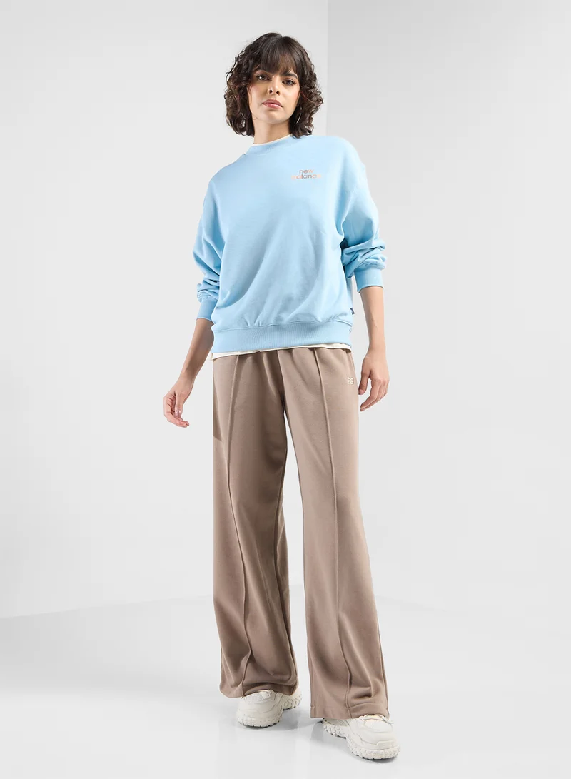 نيو بالانس French Terry Oversized Logo Sweatshirt