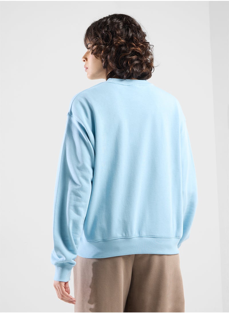 New Balance - French Terry Oversized Logo Sweatshirt - Image 1