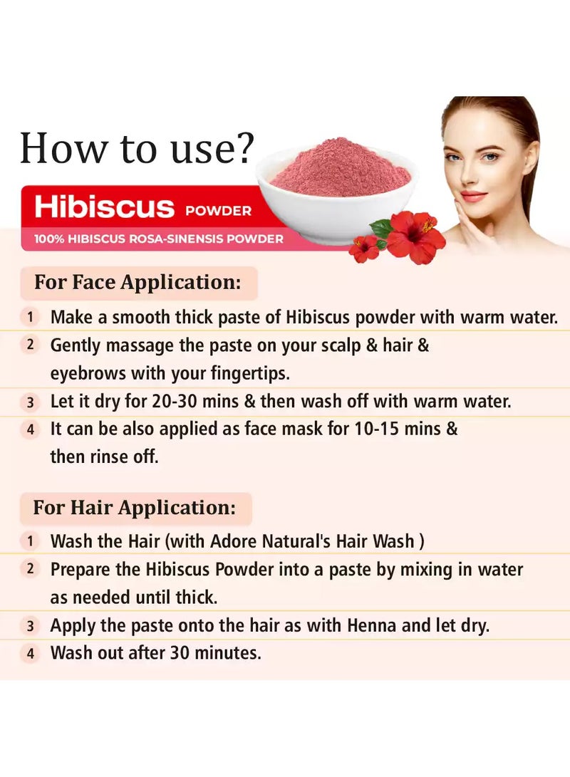 عشبات مسحوق الكركديه 100% نقي وطبيعي - 200 جم - Image 3