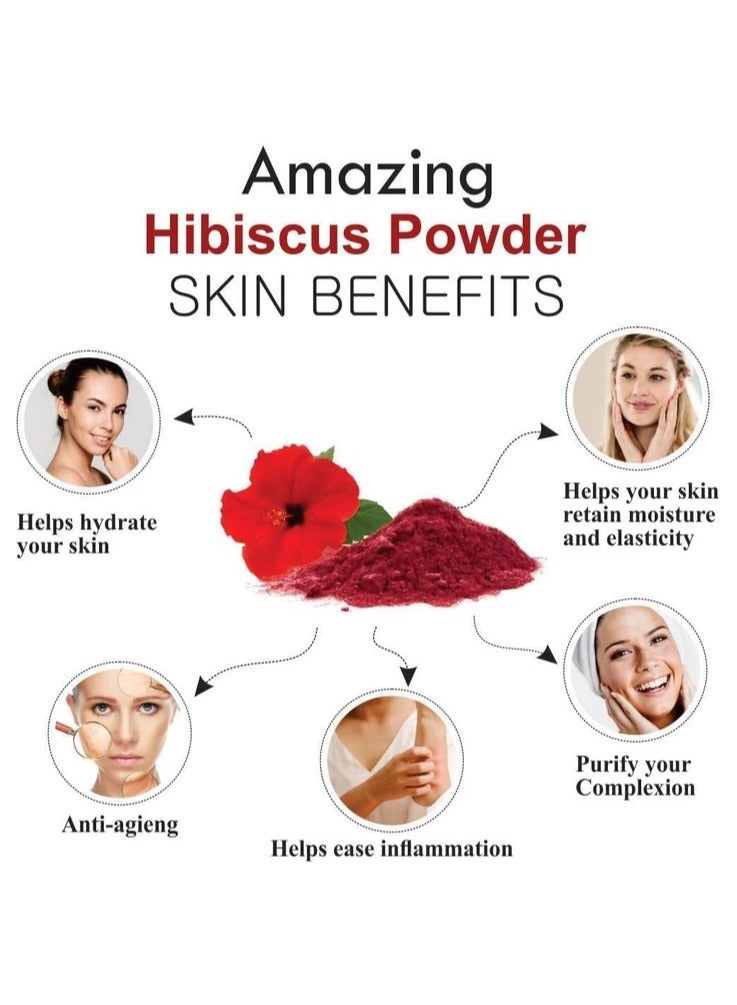 عشبات مسحوق الكركديه 100% نقي وطبيعي - 200 جم - Image 4