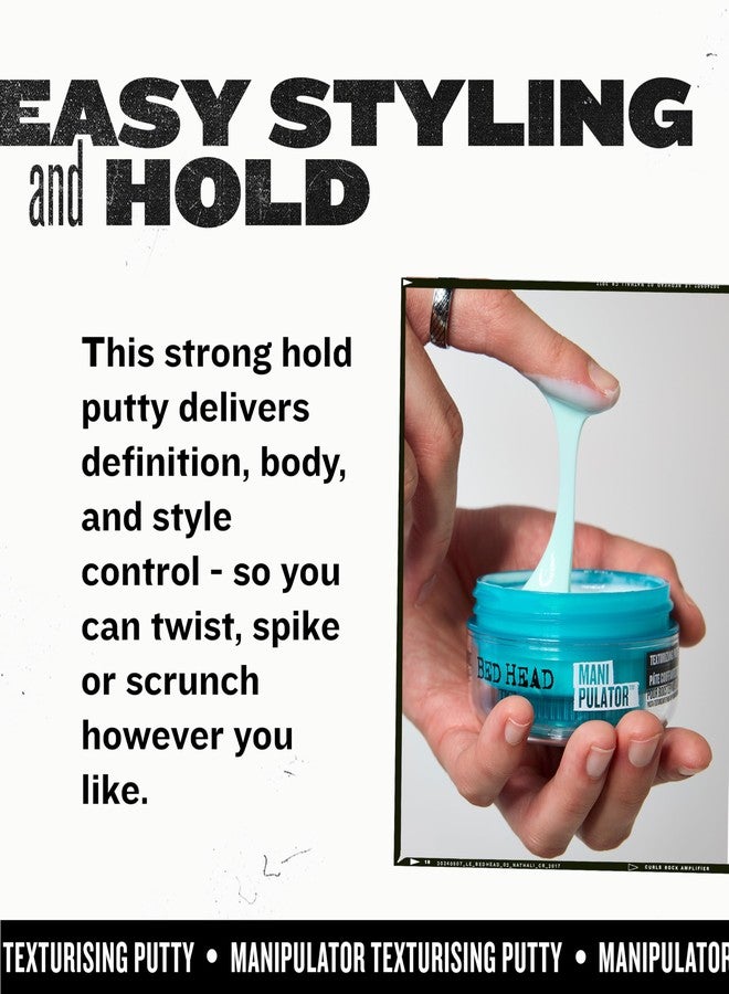 Bed Head by TIGI Manipulator Texturizing Putty - Premium Hair Putty for Men & Women - Incredible Texture & Style - For Styling Short to Medium Hair - Finish on Wet or Dry Hair - 2.01 oz (Pack of 6) - Image 4