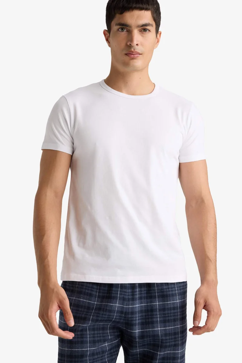 ديفاكتو Slim Fit Short Sleeve Knitted Tops