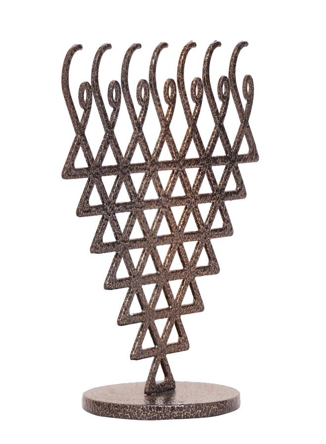 NAITIK CREATION يانترا شري ساراسواتي من نايتيك كرييشن للنجاح والحكمة | يانترا معدنية ذهبية عتيقة لغرفة الصلاة، طاولة الدراسة، ومكتب العمل | هدية روحية للطلاب والمهنيين (10 سم × 10 سم) - Image 2