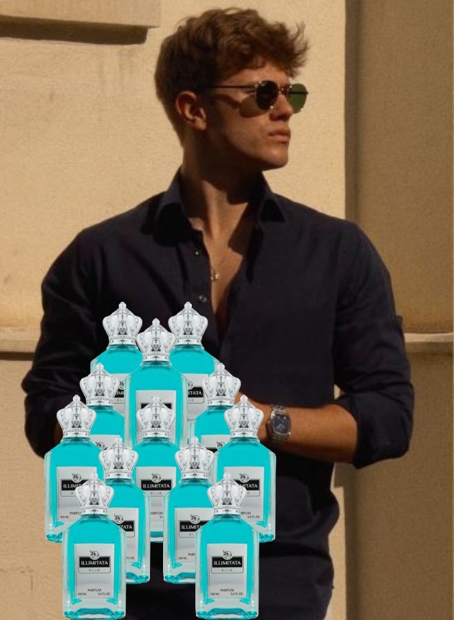 BL 12 Pieces illimitata Blue Perfume 100ML - Image 1