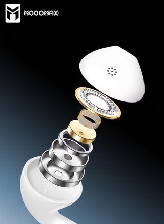 Type c earphones with a built in pure microphone for calls. 1 meter Type-C cable. Type c headphones with multiple control buttons. Ergonomic Type C wired earphones with a comfortable fit. earphones wired type c with clear and loud sound. Compatible with iphone earphone, Samsung, Huawei, and other phones. - view 4