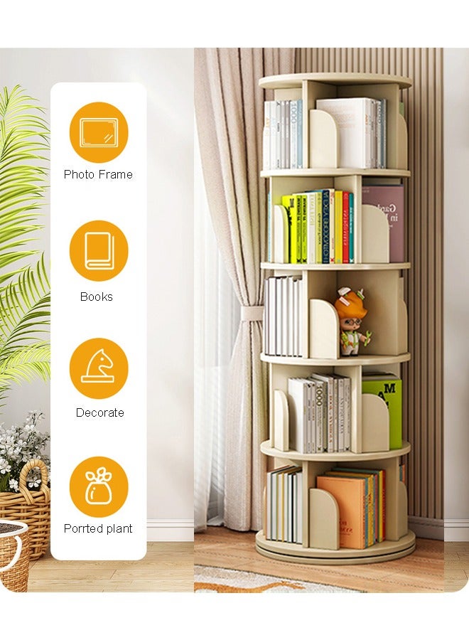 NKX Multifunctional 360° Rotating Sturdy Bookshelf and Storage - Image 4