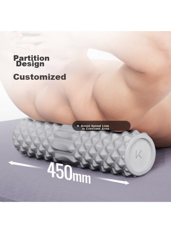Keep Foam Roller, Muscle Relaxation Massage Stick, Foam Roller Yoga Equipment, Portable Model, Glacier Gray - Image 2