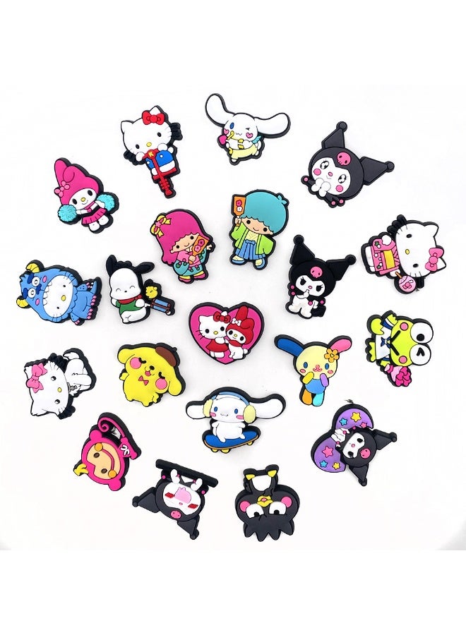 HIHILOOK 20-Piece Crocs Shoe Decoration Charms, Cartoon Charms Shoes Charm for Crocs Hole Hole Shoe, for Kids Boys Girls Man Woman Party Favor  - Image 4