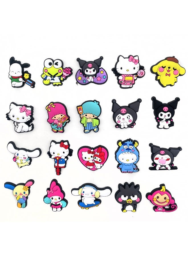 HIHILOOK 20-Piece Crocs Shoe Decoration Charms, Cartoon Charms Shoes Charm for Crocs Hole Hole Shoe, for Kids Boys Girls Man Woman Party Favor  - Image 2