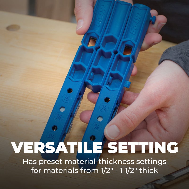 Kreg Kphj320 Pocket-Hole Jig 320 - Small  Durable Jig For Tight Spaces - Create Perfect  Rock-Solid Joints - Easily Adjustable Drill Guides - For Materials 1/2"" To 1 1/2"" Thick - Image 5