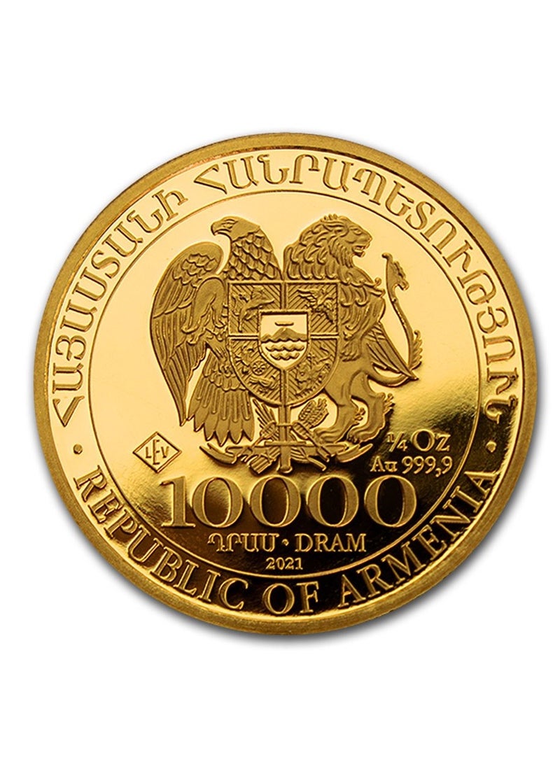 ABConcept - Armenia Noah's Ark Gold 1/4 oz Coin 9999 - Image 1