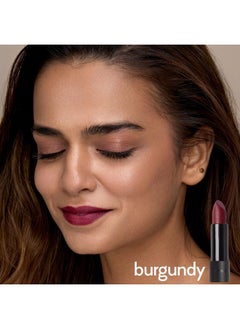 Ruby's Organics Semi-Matte Lipstick For Women, Hydrating And Highly Pigmented, Moisturizing & Non Drying, Lightweight & Long Lasting Formula, Lip Makeup, Paraben-Free, Red Burgundy, 3.7G  - Image 5