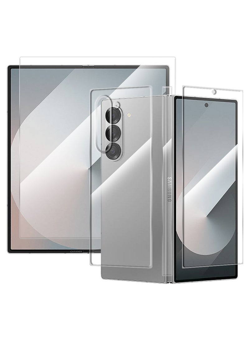 CATANES (for Samsung Galaxy Z Fold 6 ) Screen Protector Transparent PET Soft Protective High Sensitivity Clear HD Screen Protector - Image 1
