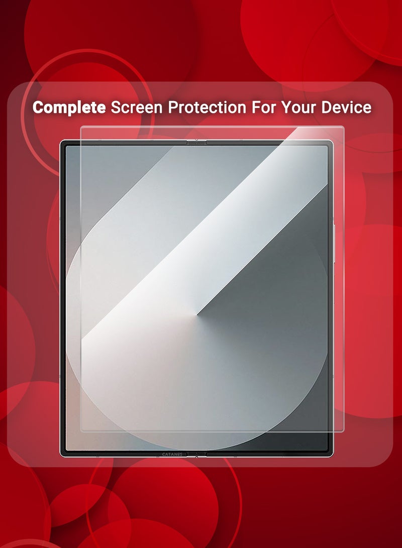 CATANES (for Samsung Galaxy Z Fold 6 ) Screen Protector Transparent PET Soft Protective High Sensitivity Clear HD Screen Protector - Image 2