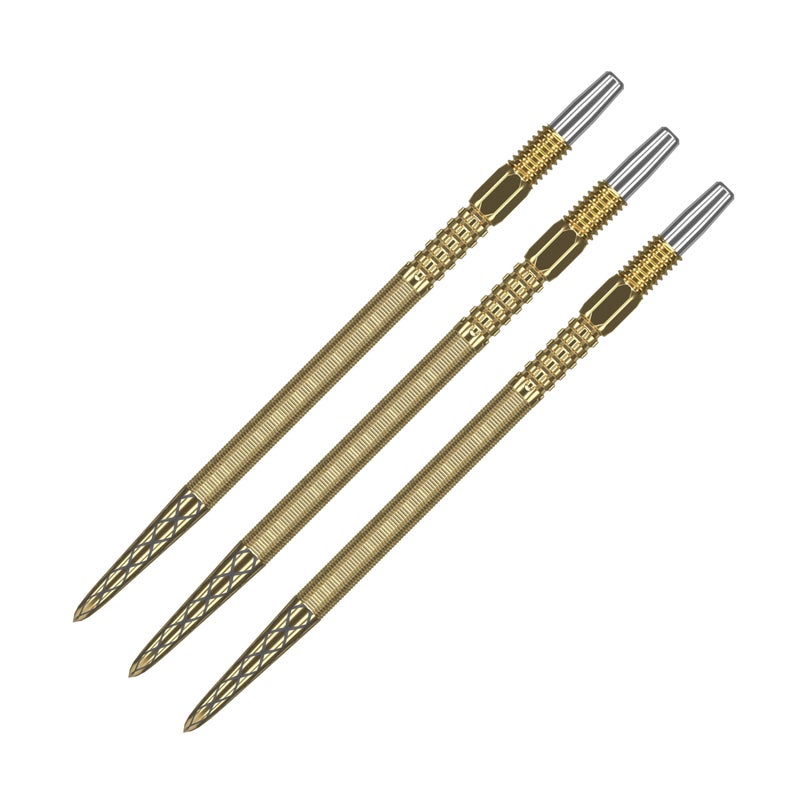 TARGET Darts Swiss Point DX Dart Points (3 Pack Set of Tips) 35mm, Gold – Change Dart Swiss Point, Professional Darts Accessories, SP Dart Tip Removal - Image 1