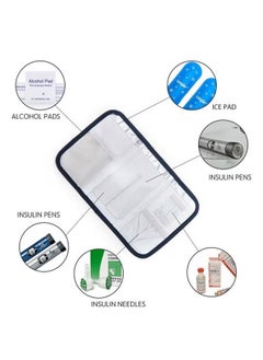 Leng Ke Insulin Cooler Travel Case,Double Layer Handy Medication Insulated Diabetic Carrying Cooling Bag for Insulin Pen,Glucose Meter and Diabetic Supplies with 4 Cooler Ice Pack  - Image 4