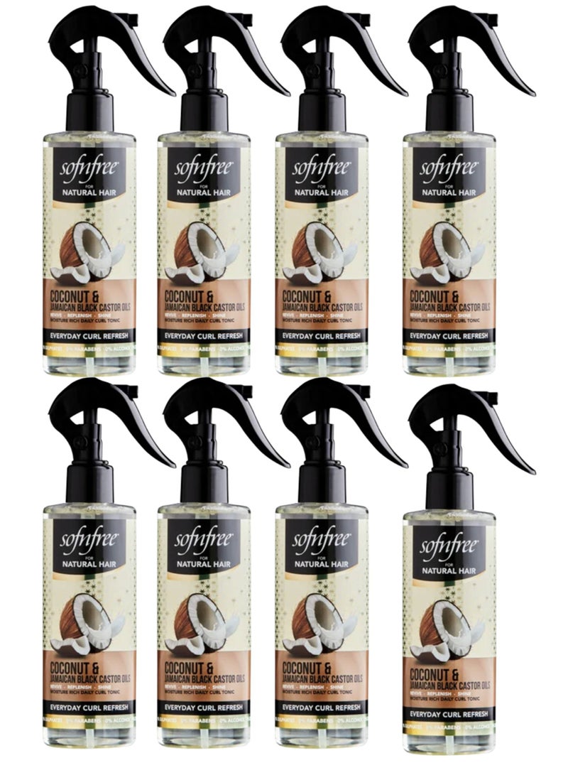Sofn'free 8 Pieces Every Day Curl Refreshing Spray With Coconut And Jamaican Black Castor Oils - Image 1