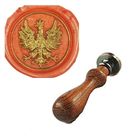 MDLG Phoenix Wax Seal Stamp Rosewood Handle Set Christmas Invitations Package Sealing Stamp Vintage Bird Wax Seal Stamp Set - Image 1