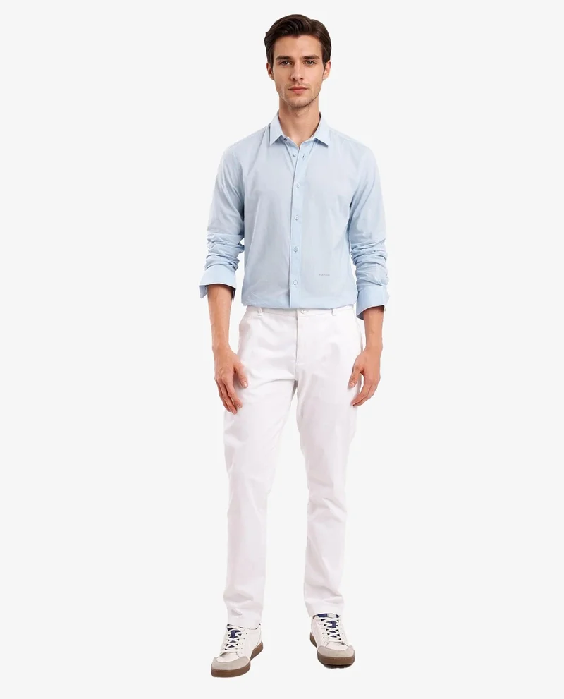 Rare Rabbit Men's Classic Cotton Plain Shirt