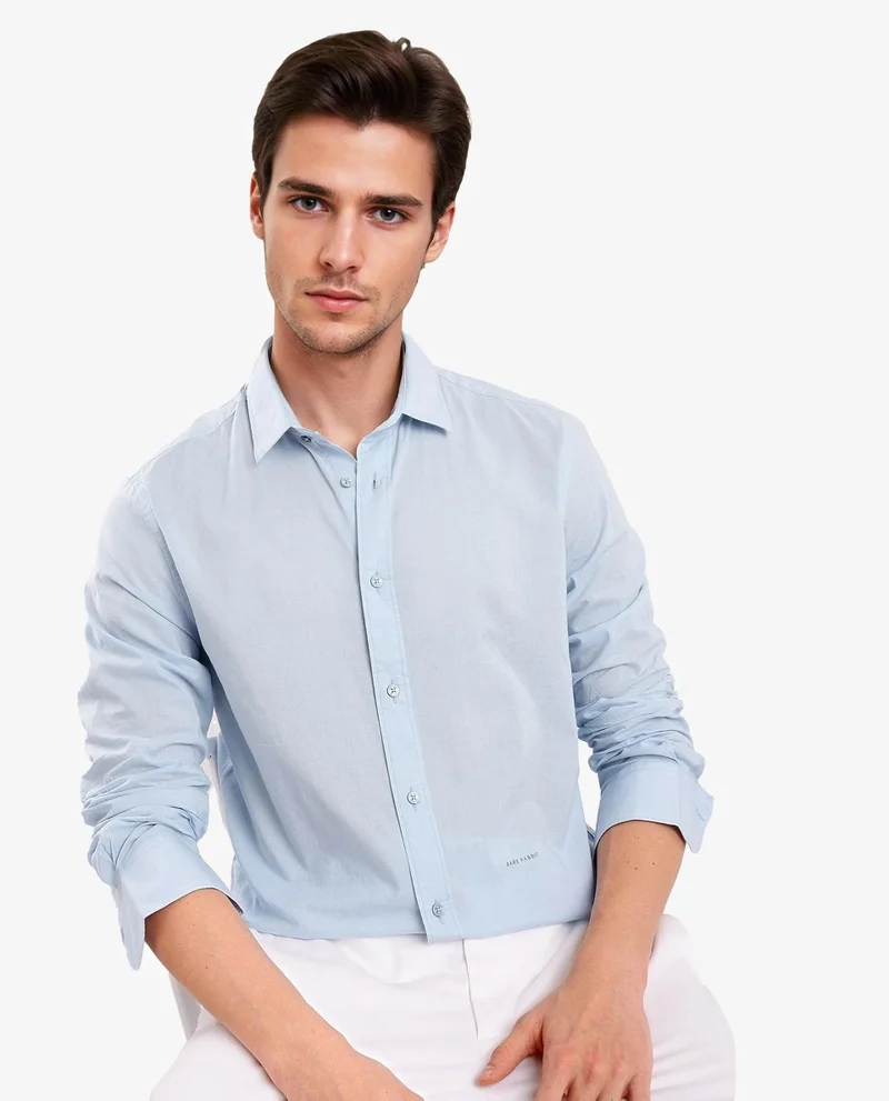 Rare Rabbit Men's Classic Cotton Plain Shirt